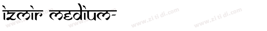 Izmir Medium字体转换
